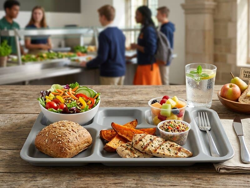 Fresh, colorful locally-sourced lunch options